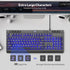 Rii RK900Pro Large Print Backlit Keyboard,Wired USB Full Size Computer Keyboard with Blue Backlight, Compatible