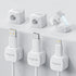 Flycoco 6 Pack Magnetic Cord Organizer, Cable Management Clips for Desk, Phone Charging Cable Storage Holder (White)