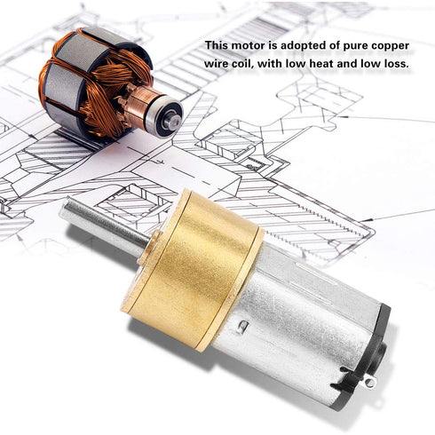 6V 60 RPM/100 RPM/300 RPM/600 Toy(300RPM) DC RPM Micro Speed Reduction Motor Micro Metal Gear Box for RC Car Robot DIY