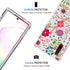 Case for Galaxy Note 10 5G, Clear Soft TPU 360 Full Body Shockproof Hybrid Bumper Phone Case for Girls (Floral Prints)