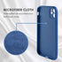 iPhone 11 Case - Slim Silicone Kickstand Ring Holder, Shockproof Protection for Girls Women, Blue