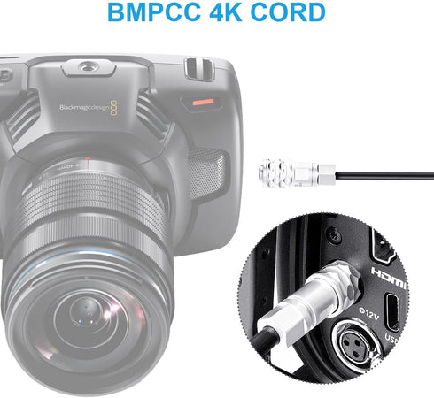 FOMITO 12V USB-C PD Power Cable for Blackmagic Pocket Cinema Camera 4K 6K BMPCC to Type-C PD Trigger by FOMITO