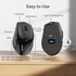 TECKNET Wireless Mouse Jiggler, USB-C Rechargeable, Silent Click, Ergonomic 6400 DPI Mouse