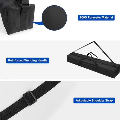 Tripod Carrying Case, 27 Inch 600D Oxford Bag with Shoulder Straps for Lights, Cameras, Microphone Stands