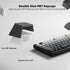 FunHub Set 133 60% 65% 75% 100% Shine Through PBT Keycaps - Black Double Shot Side Printed Backlit Keycaps Keys Cherry