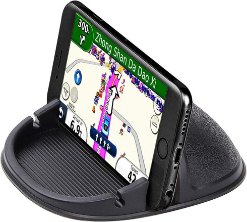 Car Cell Phone Holder Dashboard Mount Anti-Slip Silicone Pad Compatible with iPhone, Samsung, Android Smartphones