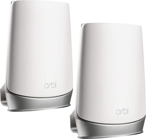 Wall Mount for Netgear Orbi WiFi 6 Router, Sturdy Metal Stand Compatible with RBK753, RBK852 & More (2 Pack)