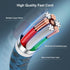 Essri 3 Pack 3FT iPhone Charger Cord, Nylon Braided Lightning to USB Cable Compatible with iPhone 14, 13, 12, 11, Blue