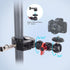 Mechrig 360 1/4"-20 3/8"-16 (SJ019) Camera Clamp Mount with Dual Ballhead Magic Arm, Double Ball Head Adapter