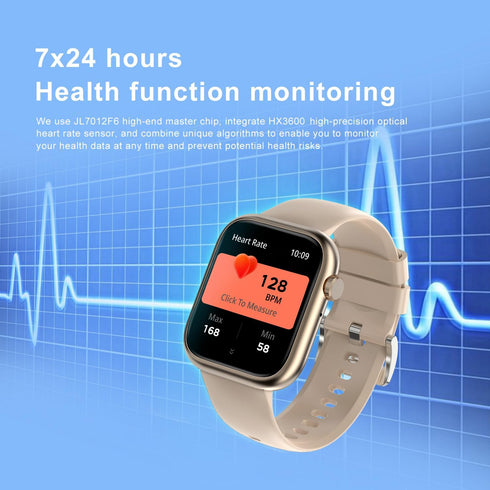 Smart Watch for Men Women - Bluetooth Call, 1.83" Fitness Tracker, Heart Rate Monitor, Waterproof