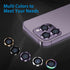 iPhone 14 Pro/14 Pro Max Camera Lens Protector - 3 Pcs Black, 9H Tempered Glass, Anti-Scratch, Shockproof Metal Ring.
