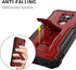 DUOPAL for Motorola Moto G Play 2021 Case, Shockproof Military Grade Protection with Tempered Glass Protector, Red