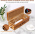 Large Solid Wooden Cable Management Box, Cord Organizer for Extension Cord, Power Stripe, Wire Management Concealer