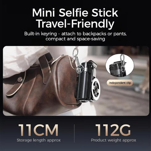 Generic 2026 5-in-1 360 25 inches (1pcs) Upgrated Magnetic Selfie Stick with Remote for Cell Phone Rotation Extendable