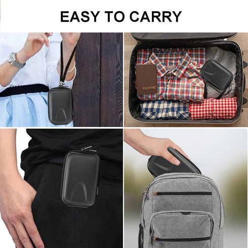 Digital Camera Case, Small Hard Shell Waterproof Bag for Canon G7X2 G7X3 RX100m3/m6 ZV1 Accessories