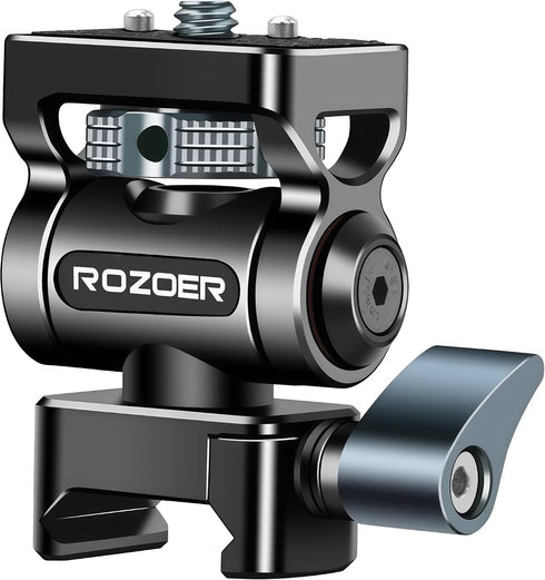 ROZOER Camera Monitor Mount for NATO Rail | Video Monitor Holder Adjustable Damping