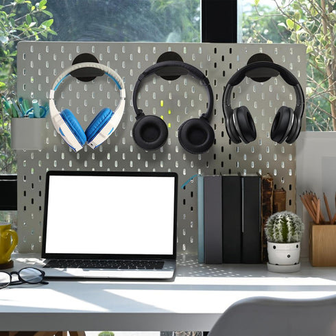 Magnetic Headphone Holder, Headset Hooks for Desk & Table, Compatible with All Computer/Gaming Headsets, Up to 30lbs
