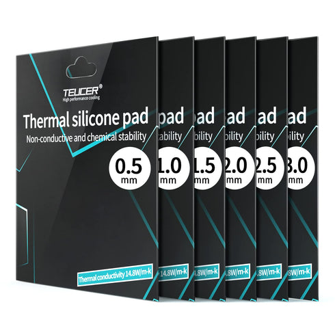 Thermal Pad 14.8 W/mK, 120x120x1.5mm, Non-Conductive High Temperature Resistance Silicone Pads for Laptop Heatsink