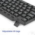 Basic Keyboard and Mouse Rii RK203 Ultra Full Size Slim USB Basic Wired Mouse and Keyboard Combo Set with Number Pad