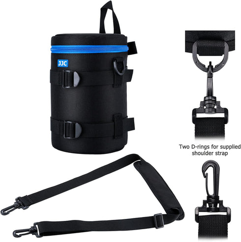 JJC Anti-Shake Camera Lens Pouch Bag Case for Nikon & Canon Lenses, Size Below 4.45 x 8.46