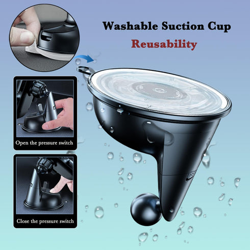 Boat Phone Holder with Waterproof Suction Cup, Heavy Duty Dashboard Mount for iPhone and Android Smartphones