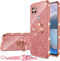 Moto One 5G Ace Case, Glitter Cute Soft Cover with Ring Kickstand, Shockproof Protective Phone Case for Motorola G