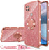 Moto One 5G Ace Case, Glitter Cute Soft Cover with Ring Kickstand, Shockproof Protective Phone Case for Motorola G