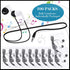 Kanayu 100 Pack Wired Earbuds Bulk for Classroom, Basic Student Ear Headphones No Microphone, 3.5 MM Jack, Black White