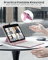 MoKo Universal Tablet Case with Keyboard for 9", 9.7", 10.1", 10.2", 10.4", 10.5", 10.9", 11" Tablets, Pink