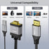 Conable 15 1080P@60Hz VGA to HDMI Cable FT with USB Power Supply, Real Video Output, Unidirectional Cable, from VGA