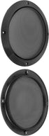 Unifizz 2pcs 7 Inch Metal Glossy Car Audio Speaker Cover Mesh Subwoofer Grill Protector, Black