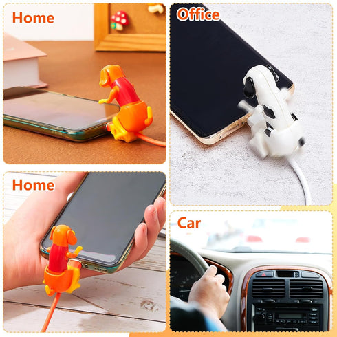 Dog Charging Cable for Smartphone USB Data Transmission Mini Humping Dog Cable for USB Charging of Mobile Phones,