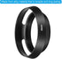 PATIKIL 49mm Lens Hood, Standard Vented Matte Surface Anti-reflective Inside Hood for Universal Camera Lens, Black