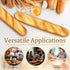 2PCS 13.6" Homoyoyo Realistic Fake Bread Long Artificial French Bread Loaves Soft Squishy PU Golden Color - Fake Food