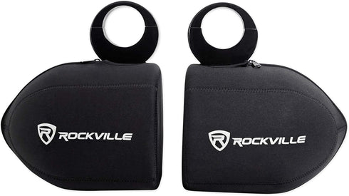 Pair Rockville RWBC80 Neoprene Covers for 8" Marine Wakeboard Tower Speakers