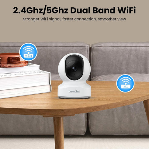 wansview Security Camera, IP Camera, WiFi Home Indoor Camera for Baby/Pet/Nanny, 2 Way Audio Night Vision