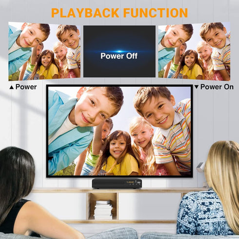 GOKUID 1080P DVD Player, HDMI Region Free DVD Players for Smart TV, Upscaling, USB Input, HDMI/RCA Output Cable