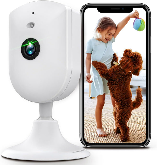 VIMTAG Indoor 2.5K/4MP HD WiFi Camera for Home Security, AI Human/Sound/Motion Detection, Night Vision, 2-Way Audio