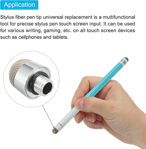 MECCANIXITY 12pcs 8mm Fine Tip Stylus Pen Replacement for 2 in 1 Capacitive Touch Screen Devices