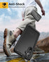 Lanhiem Rugged Case for Samsung Galaxy A35 5G, IP68 Waterproof, Dustproof, Built-in Screen Protector, Black/Clear