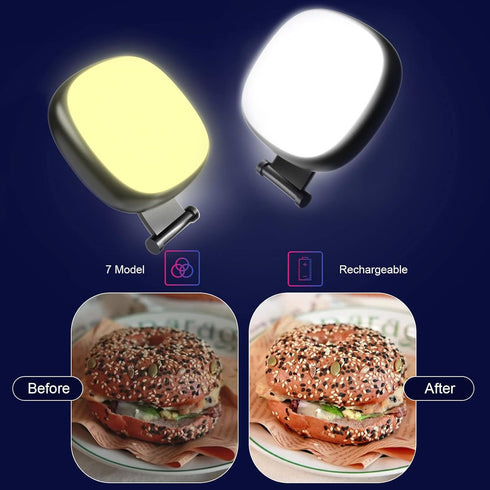 Godefa 14 1 14 13 12 11 Phone Camera Lens Kit, in Lenses with Selfie Light for iPhone Xs X Pro Samsung and Other