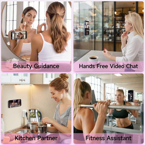 Yojaro 4Pack Silicone Suction Phone Case Mount, Silicon Adhesive Smartphones Stand Sticky, Hands-Free Phone Accessories