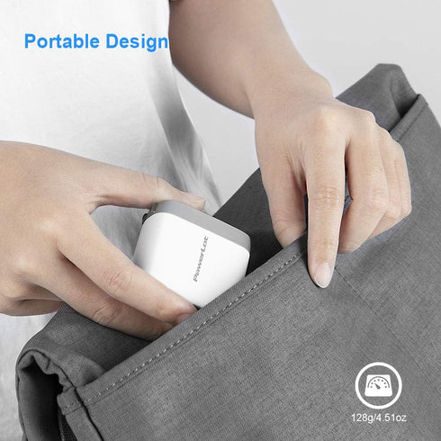 USB C Wall Charger, PowerLot GaN 65W USB C Charger Block with 6ft Type C Cable, PD Fast Charger for iPhone 15/14/13,