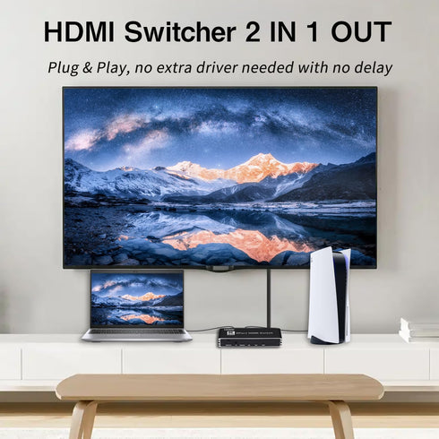8K 2.1 2.1 2 1 8K@60Hz, 4K@144Hz, 4K@120Hz, 1080P@240Hz, 2.3, 3D, Dolby PS5 Enbuer HDMI Switch, HDMI Switcher in Out