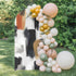 Jnbasdffb 7.2 Black White Wedding Arch Cover,Stretchy Spandex Arch Backdrop Stand Covers FT,Geometric Oil Painting