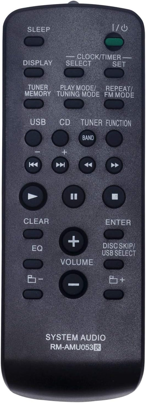 New RM-AMU053 Remote for Sony Mini Hi-Fi Component System, Compatible with MHC-GTR555, MHC-GTR888, and More