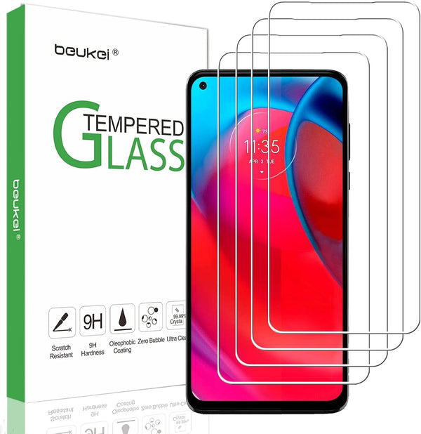 (4 Pack) Screen Protector for Motorola Moto G Stylus 5G/2021, Tempered Glass, Touch Sensitive, Case Friendly, 9H