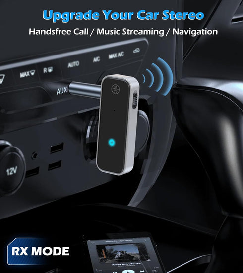 KAIY Bluetooth 5.3 Transmitter Receiver, Aux Bluetooth Adapter for Car, TV, Headphones, Home Stereo