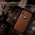 LOHASIC Slim Thin Premium Leather Case for iPhone Xs, Anti-Slip Grip Protective Cover for iPhone X XS - Brown