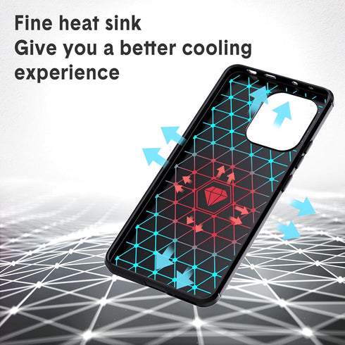 Flexible TPU Case for Xiaomi Redmi Note 13 4G, Brushed Texture Anti-Slip Shockproof Bumper Cover (Black)